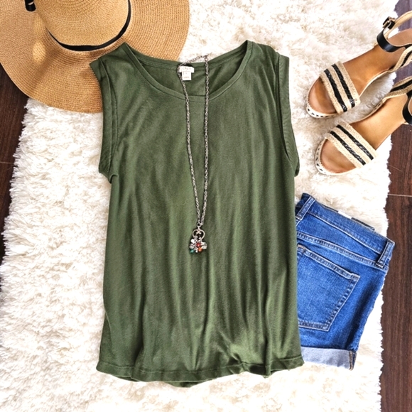 J. Crew Factory Tops J Crew Womens Sleeveless Tshirt Size Large